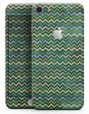 Green Multi Watercolor Chevron - Skin-kit for the iPhone 8 or 8 Plus