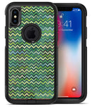 Green Multi Watercolor Chevron - iPhone X OtterBox Case & Skin Kits