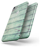 Green Peeling Planks  - Skin-kit for the iPhone 8 or 8 Plus