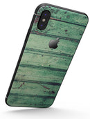 Green Peeling Planks  - iPhone X Skin-Kit