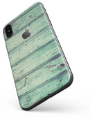 Green Peeling Planks  - iPhone X Skin-Kit