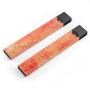 Green Polka Dots Over Water Colored Fire - Premium Decal Protective Skin-Wrap Sticker compatible with the Juul Labs vaping device