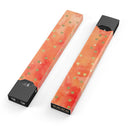 Green Polka Dots Over Water Colored Fire - Premium Decal Protective Skin-Wrap Sticker compatible with the Juul Labs vaping device