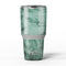 Green Slate Marble Surface V16 - Skin Decal Vinyl Wrap Kit compatible with the Yeti Rambler Cooler Tumbler Cups