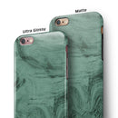 Green Slate Marble Surface V16 iPhone 6/6s or 6/6s Plus 2-Piece Hybrid INK-Fuzed Case