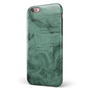 Green Slate Marble Surface V16 iPhone 6/6s or 6/6s Plus 2-Piece Hybrid INK-Fuzed Case