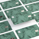 Green Slate Marble Surface V16 - Premium Protective Decal Skin-Kit for the Apple Credit Card