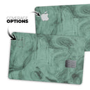 Green Slate Marble Surface V16 - Premium Protective Decal Skin-Kit for the Apple Credit Card