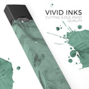 Green Slate Marble Surface V16 - Premium Decal Protective Skin-Wrap Sticker compatible with the Juul Labs vaping device