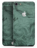 Green Slate Marble Surface V16 - Skin-kit for the iPhone 8 or 8 Plus