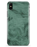 Green Slate Marble Surface V16 - iPhone X Clipit Case