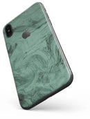 Green Slate Marble Surface V16 - iPhone X Skin-Kit