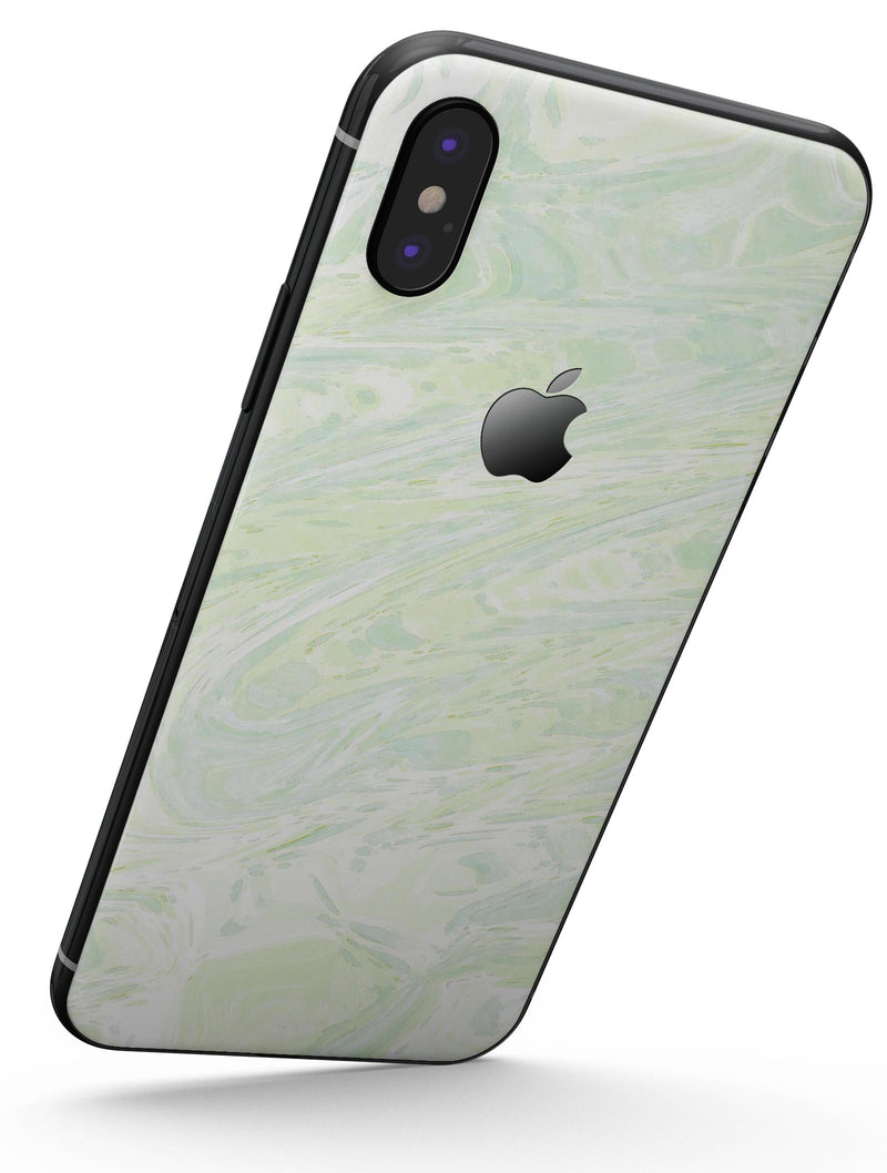 Green Slate Marble Surface V44 - iPhone X Skin-Kit