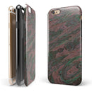 Green Slate Marble Surface V46 iPhone 6/6s or 6/6s Plus 2-Piece Hybrid INK-Fuzed Case