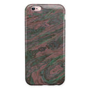 Green Slate Marble Surface V46 iPhone 6/6s or 6/6s Plus 2-Piece Hybrid INK-Fuzed Case