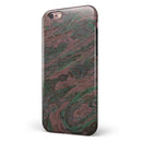 Green Slate Marble Surface V46 iPhone 6/6s or 6/6s Plus 2-Piece Hybrid INK-Fuzed Case