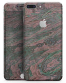 Green Slate Marble Surface V46 - Skin-kit for the iPhone 8 or 8 Plus
