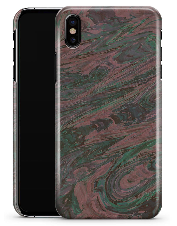 Green Slate Marble Surface V46 - iPhone X Clipit Case
