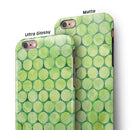 Green Sorted Large Watercolor Polka Dots iPhone 6/6s or 6/6s Plus 2-Piece Hybrid INK-Fuzed Case