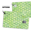 Green Sorted Large Watercolor Polka Dots - Premium Protective Decal Skin-Kit for the Apple Credit Card
