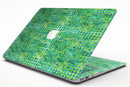 Green Textured Triangle Pattern - MacBook Air Skin Kit