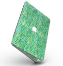 Green Textured Triangle Pattern - MacBook Pro with Retina Display Full-Coverage Skin Kit