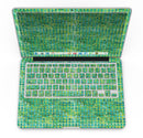 Green Textured Triangle Pattern - MacBook Pro with Retina Display Full-Coverage Skin Kit