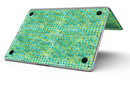 Green Textured Triangle Pattern - MacBook Pro with Retina Display Full-Coverage Skin Kit