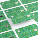 Green Textured Triangle Pattern - Premium Protective Decal Skin-Kit for the Apple Credit Card