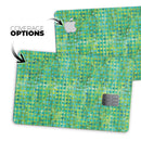 Green Textured Triangle Pattern - Premium Protective Decal Skin-Kit for the Apple Credit Card