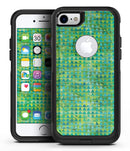 Green Textured Triangle Pattern - iPhone 7 or 8 OtterBox Case & Skin Kits