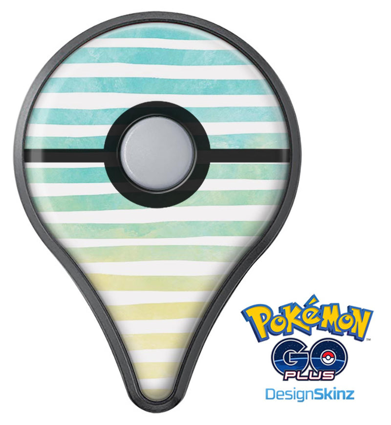 Green WaterColor Ombre Stripes Pokémon GO Plus Vinyl Protective Decal Skin Kit
