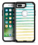 Green WaterColor Ombre Stripes - iPhone 7 Plus/8 Plus OtterBox Case & Skin Kits