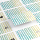 Green WaterColor Ombre Stripes - Premium Protective Decal Skin-Kit for the Apple Credit Card