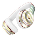Green WaterColor Ombre Stripes Full-Body Skin Kit for the Beats by Dre Solo 3 Wireless Headphones