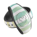 Green WaterColor Ombre Stripes - Decal Skin Wrap Kit for the Disney Magic Band