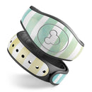 Green WaterColor Ombre Stripes - Decal Skin Wrap Kit for the Disney Magic Band