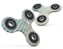 Green WaterColor Ombre Stripes Full-Body Fidget Spinner Skin-Kit