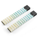 Green WaterColor Ombre Stripes - Premium Decal Protective Skin-Wrap Sticker compatible with the Juul Labs vaping device