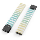 Green WaterColor Ombre Stripes - Premium Decal Protective Skin-Wrap Sticker compatible with the Juul Labs vaping device