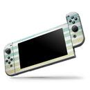 Green WaterColor Ombre Stripes // Skin Decal Wrap Kit for Nintendo Switch Console & Dock, Joy-Cons, Pro Controller, Lite, 3DS XL, 2DS XL, DSi, or Wii - Vinyl Skin Wrap for Nintendo Switch 2, OLED, Lite, Pro Controller, Wii & Classic Handhelds