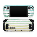 Green WaterColor Ombre Stripes // Vinyl Skin Wrap for Steam Deck OLED & Steam Deck (LCD) — Soft Matte or Ultra Gloss