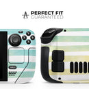Green WaterColor Ombre Stripes // Vinyl Skin Wrap for Steam Deck OLED & Steam Deck (LCD) — Soft Matte or Ultra Gloss
