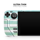 Green WaterColor Ombre Stripes // Vinyl Skin Wrap for Steam Deck OLED & Steam Deck (LCD) — Soft Matte or Ultra Gloss
