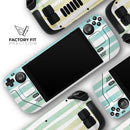 Green WaterColor Ombre Stripes // Vinyl Skin Wrap for Steam Deck OLED & Steam Deck (LCD) — Soft Matte or Ultra Gloss