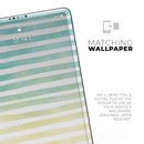 Green WaterColor Ombre Stripes - Full Body Skin Decal for the Apple iPad Pro 12.9", 11", 10.5", 9.7", Air or Mini (All Models Available)