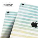 Green WaterColor Ombre Stripes - Full Body Skin Decal for the Apple iPad Pro 12.9", 11", 10.5", 9.7", Air or Mini (All Models Available)