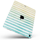 Green WaterColor Ombre Stripes - Full Body Skin Decal for the Apple iPad Pro 12.9", 11", 10.5", 9.7", Air or Mini (All Models Available)