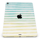 Green WaterColor Ombre Stripes - Full Body Skin Decal for the Apple iPad Pro 12.9", 11", 10.5", 9.7", Air or Mini (All Models Available)