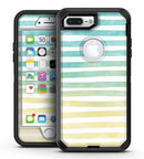 Green WaterColor Ombre Stripes - iPhone 7 Plus/8 Plus OtterBox Case & Skin Kits